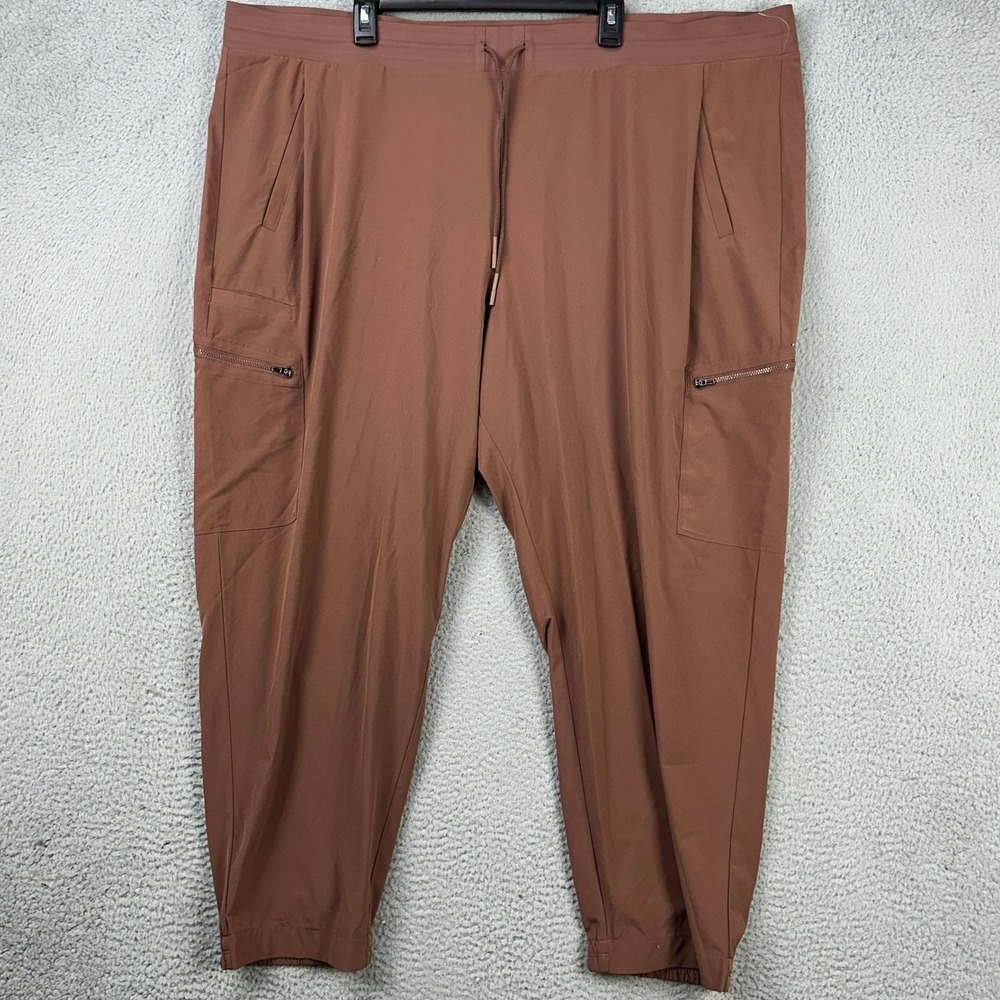 Athleta Venture Pant Womens Pull On Pants 26 Brown Cargo Pocket Drawstring NEW